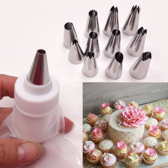 15 Pcs cake nozzle set
