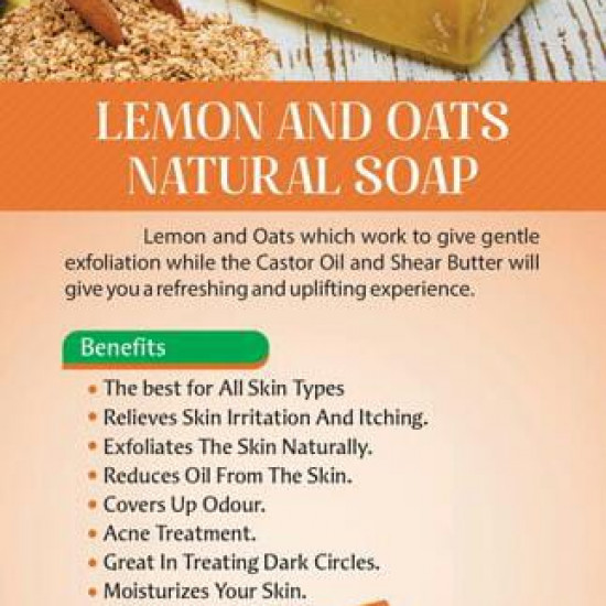 DAMI LONDON Lemon & Oats Soap DAMI LONDON Lemon & Oats Soap