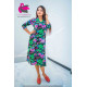 PRINTED LONG SLEEVE BUTTON FROCK PRINTED LONG SLEEVE BUTTON FROCK