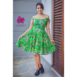 OFF SHOULDER SHORT FROCK