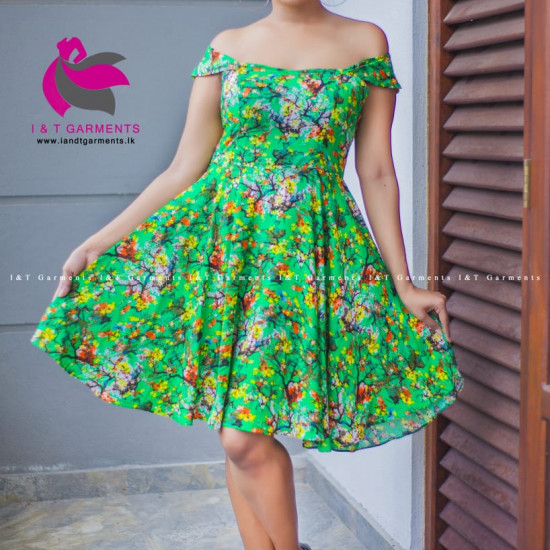 OFF SHOULDER SHORT FROCK