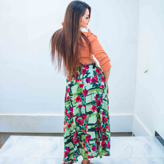RAYON FAIRED SKIRT