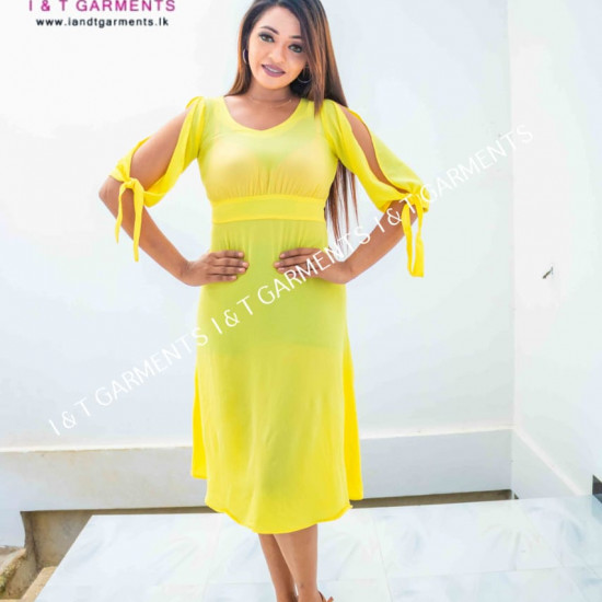SLEEVE OPEN JORJET FROCK SLEEVE OPEN JORJET FROCK