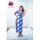 CROSS NECK WITH SLEEVE ELASTIC FROCK CROSS NECK WITH SLEEVE ELASTIC FROCK