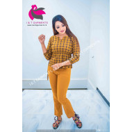 RAYON WAIST ELASTIC BLOUSE