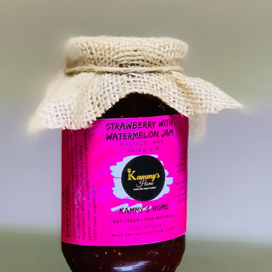 Strawberry & Watermelon Jam (ස්ට්රෝබර් සමග කොමඩු) Strawberry & Watermelon Jam (ස්ට්රෝබර් සමග කොමඩු)