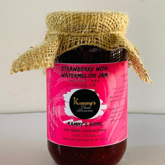 Strawberry & Watermelon Jam (ස්ට්රෝබර් සමග කොමඩු) Strawberry & Watermelon Jam (ස්ට්රෝබර් සමග කොමඩු)