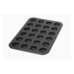 24 pcs-Non-Stick Metal mini Cup Cake Tray