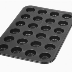 24 pcs-Non-Stick Metal mini Cup Cake Tray