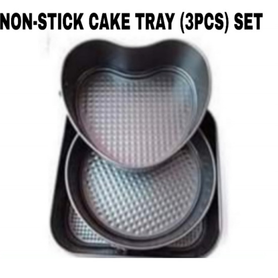 NON-STICK CAKE TRAY(3PCS)SET