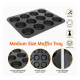 12 pcs -Non-Stick Metal Cup Cake Tray 12 pcs -Non-Stick Metal Cup Cake Tray