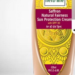 Saffron Natural fairness Sun protection cream/Beau