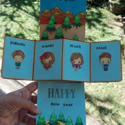 Twist and Pop up card