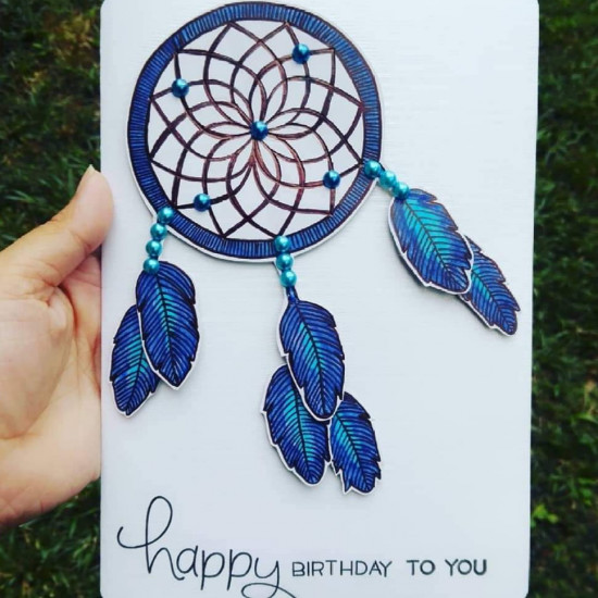 Dream catcher theme card without image Dream catcher theme card without image