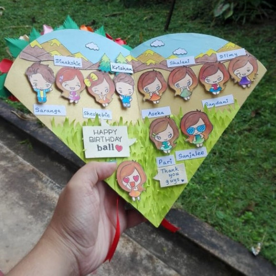 Flower bunch card Flower bunch card