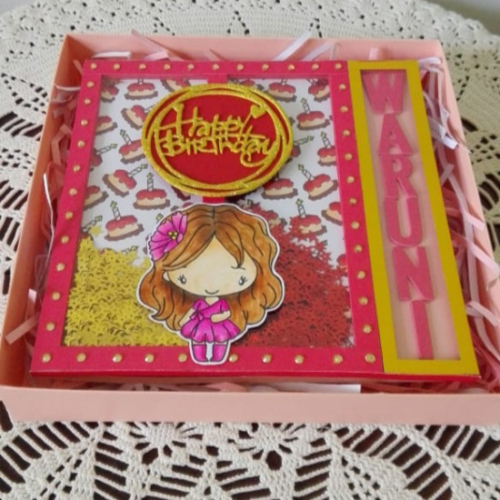 Shaker card with box Shaker card with box