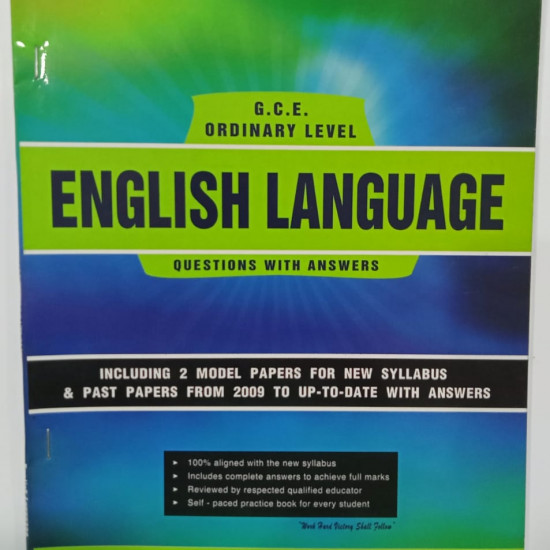 ASTAN PUBLICATION'S O/L ENGLISH PAST PAPER