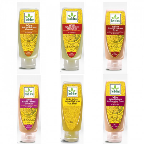 Herb line Saffron Natural Fairness Facial Kit Herb line Saffron Natural Fairness Facial Kit