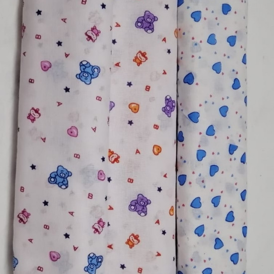 Baby Napkins -  Printed (6 pcs )