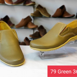 Handmade Genuine leather Shoes - 79 Green
