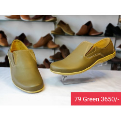 Handmade Genuine leather Shoes - 79 Green