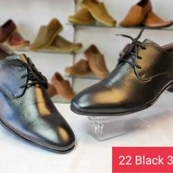 Handmade Genuine leather Shoes - 22 Black