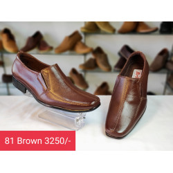 Hand made Genuine leather Shoes- 81 Brown