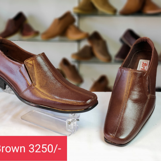 Hand made Genuine leather Shoes- 81 Brown Hand made Genuine leather Shoes- 81 Brown