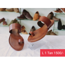 Handmade Genuine leather Shoes - L 1 Tan