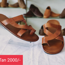 Handmade Genuine leather Shoes - S5 Tan