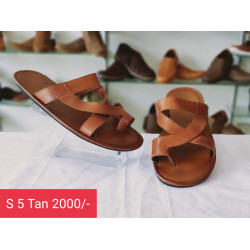 Handmade Genuine leather Shoes - S5 Tan