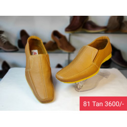 Handmade Genuine leather Shoes - 81 Tan