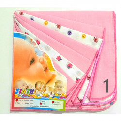 18" x 18" Double Layer Baby Nappy Set (6 pcs)