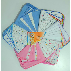 18" x 18" Double Layer Baby Nappy Set (6 pcs)