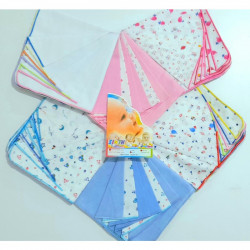 18" x 18" Single Layer Baby Nappy Set (6 pcs)