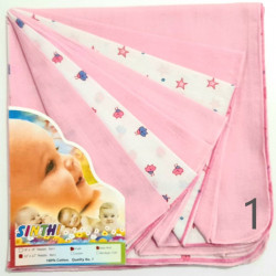 22" x 22" Single Layer Baby Nappy Set (6 pcs)