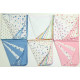 22" x 22" Single Layer Baby Nappy Set (6 pcs)