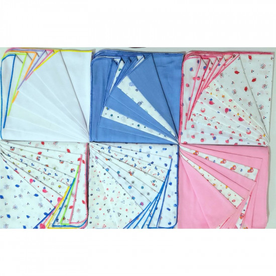 22" x 22" Double Layer Baby Nappy Set (6 pcs)