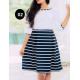 Line Printed Dress