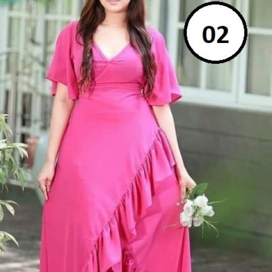 Long gather dress Long gather dress