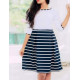 Line Printed Dress