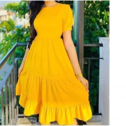 Long gather dress