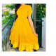 Long gather dress Long gather dress
