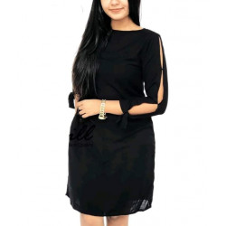 Linen short dress