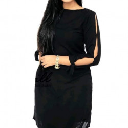 Linen short dress