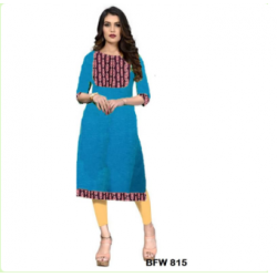 Women Handloom Cotton Patch Work kurtis