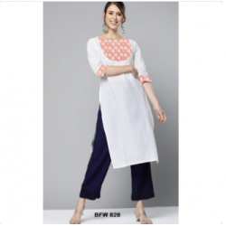 Women Fabulous White kurtis