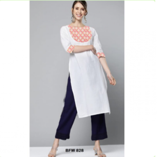 Women Fabulous White kurtis