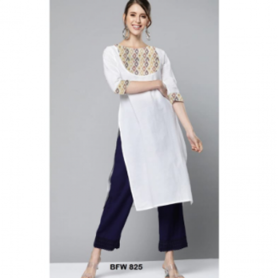 Women Fabulous White kurtis
