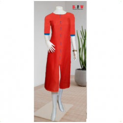 Women Mid Tringle design A Line kurtis